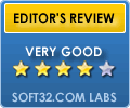Soft32 Award for Vista Registry Cleaner